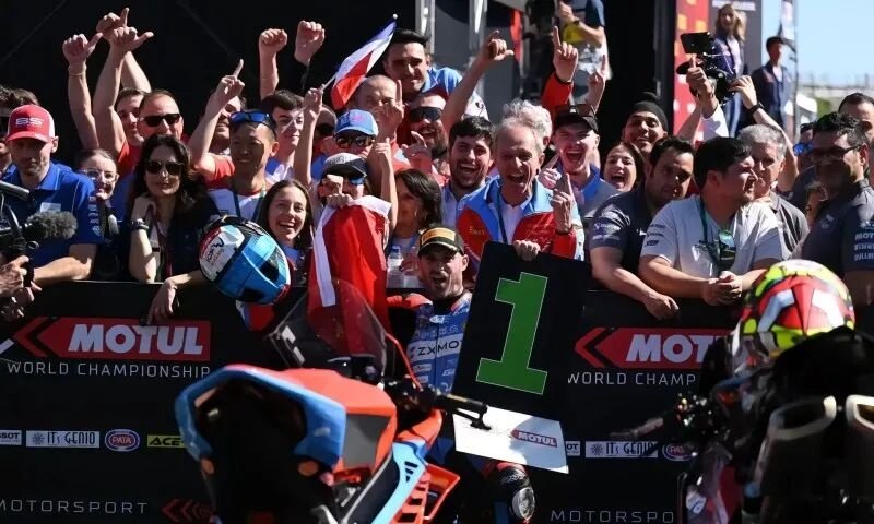 20260401 zhangxue motorcycle wsbk portugal win chongqing motor city 3